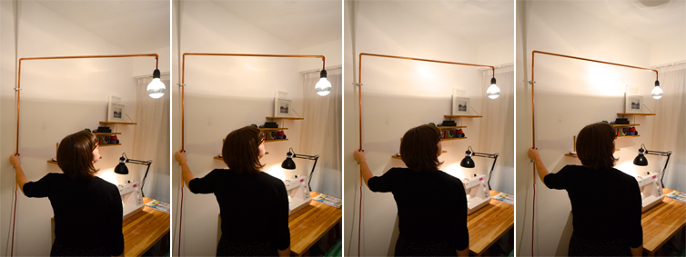 lampe cuivre
