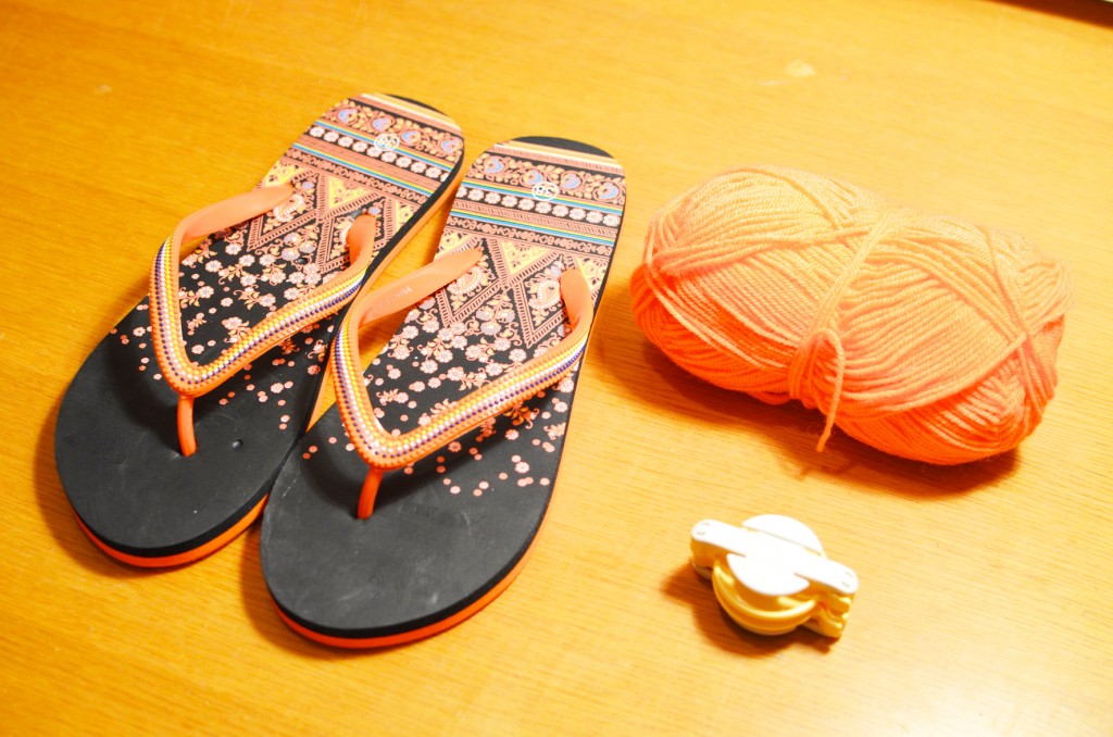 les tongs de plage